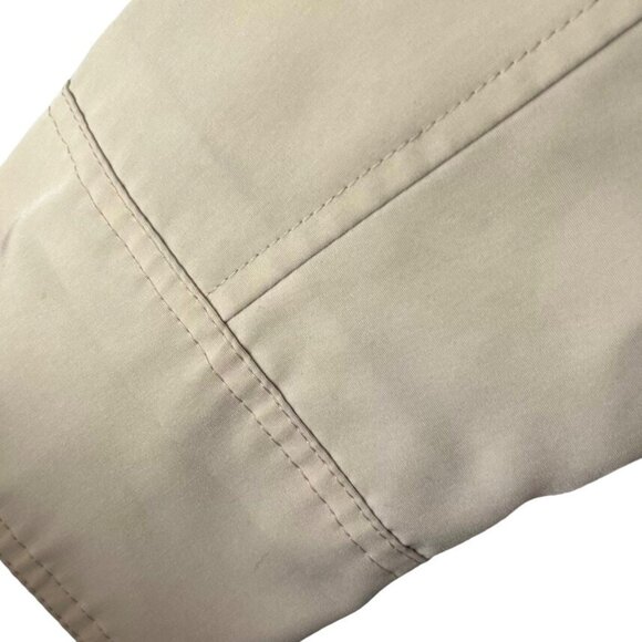 Weather Tamer Womens Zip Front Windbreaker Coat Beige Size Large - Picture 7 of 10
